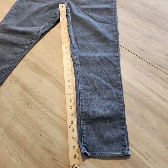 Jordache Jeans Straight Dark Wash Black Denim Bow Ankle Zip Size‎ 30 - 32x26 EUC - Picture 16 of 16